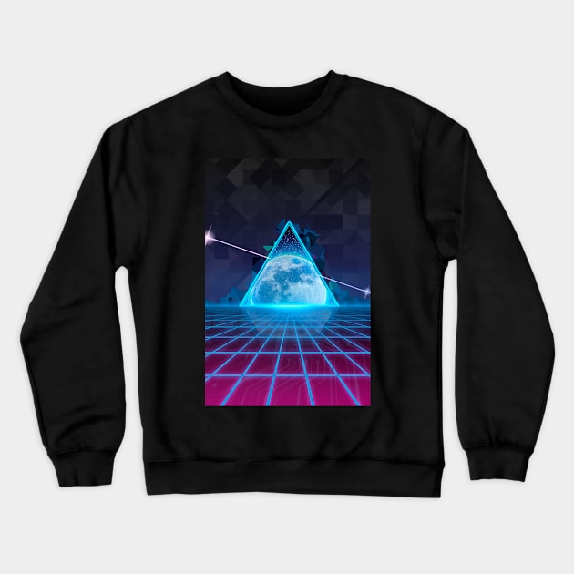 Space grid Crewneck Sweatshirt by Kiboune